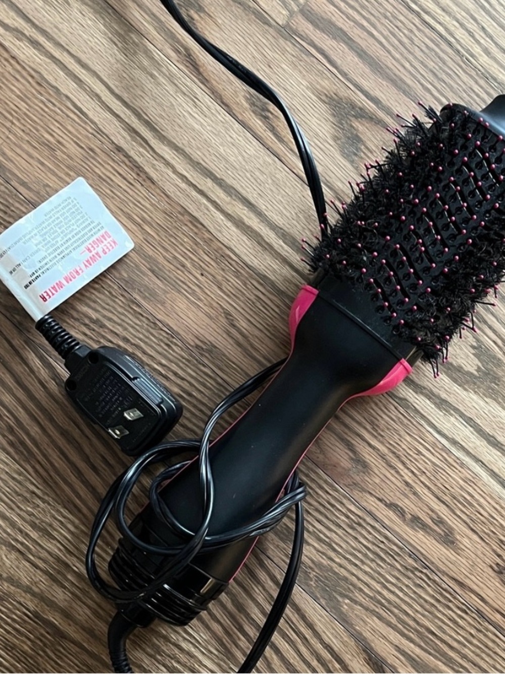 Revlon Black and Pink Round Hot Air Brush Styler
